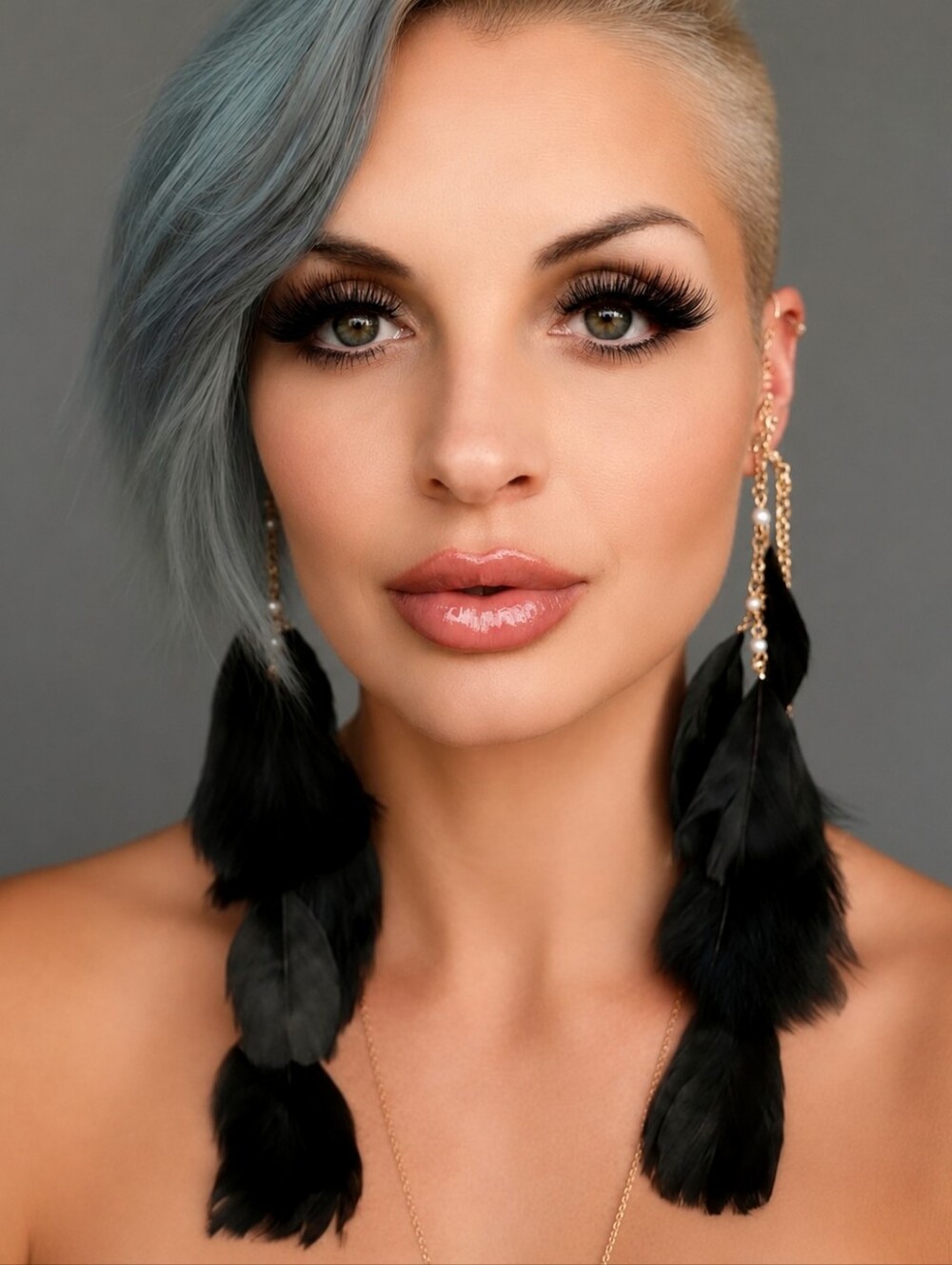 💋FEATHER TASSEL CUFF EARRING!!!